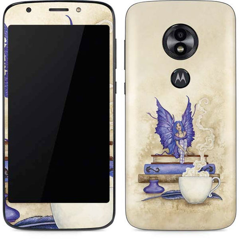 Amy Brown Bookworm Fairy Moto E5 Play Skin